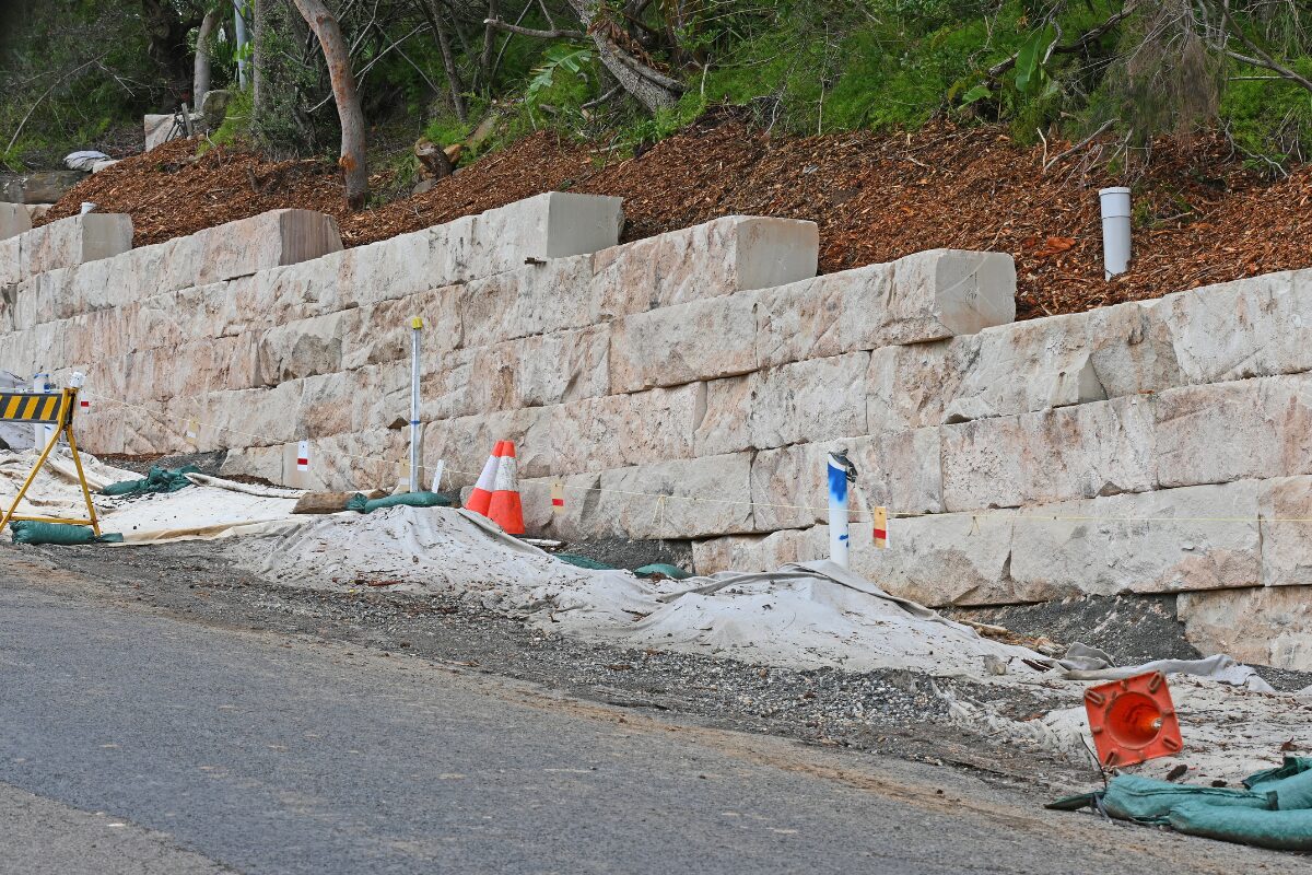 Retaining wall construction